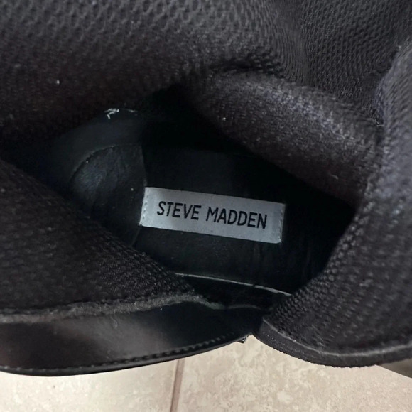 Steve Madden Women High Knee Black Boots size 6 - Picture 4 of 13